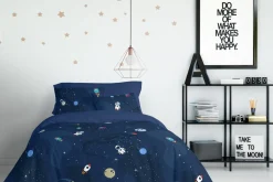 Pościel Dla Dzieci|Pościele| Komplet pościeli kosmos ROCKET 140x200 cm