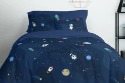 Pościel Dla Dzieci|Pościele| Komplet pościeli kosmos ROCKET 140x200 cm