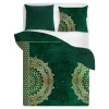 Faro Komplet pościeli z satyny bawełnianej zielona MANDALA 220x200 cm