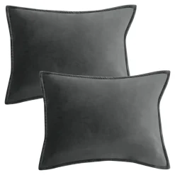 Poszewki I Poduszki Dekoracyjne| Komplet poduszek LEA grafit 50x65 cm