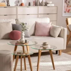 Stoliki Kawowe| Komplet stolików GARRY TRESET JX-G02