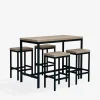 inny Komplet stołu barowego i 4 stołków OPTIMAXI