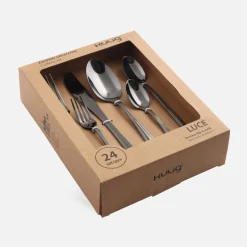 Sztućce|inny Komplet sztućców czarnych LUCE, 24 elementy