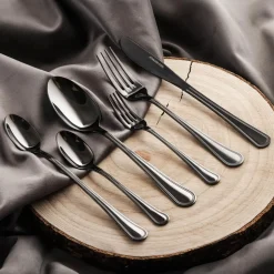 Sztućce|inny Komplet sztućców czarnych LUCE, 24 elementy