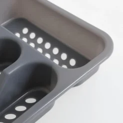 inny Komplet sztućców szary LORTIS 24 el.