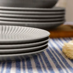 Lubiana Komplet talerzy szary DAISY CLOUD 18 el.