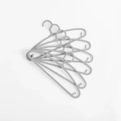 Wieszaki, Półki Tekstylne, Organizery|inny Komplet wieszaków dziecięcych szarych 6 szt.