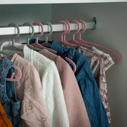 Wieszaki, Półki Tekstylne, Organizery|inny Komplet wieszaków dziecięcych szarych 6 szt.