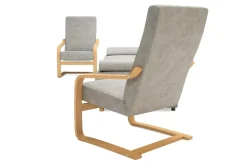 Komplety Wypoczynkowe| Komplet wypoczynkowy jasnoszary BAKU