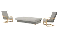 Komplety Wypoczynkowe| Komplet wypoczynkowy jasnoszary BAKU