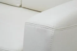 Impresti Komplet wypoczynkowy skórzany YUKA nóżki orzech