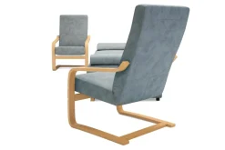 Komplet wypoczynkowy szary BAKU