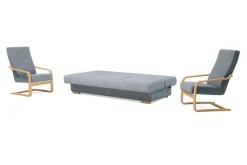 Komplet wypoczynkowy szary BAKU