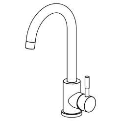 Zlewozmywaki|inny Komplet zlewozmywak QUADRON czarny AVENIR SMART 40X45 cm z baterią