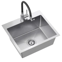 Zlewozmywaki|inny Komplet zlewozmywak QUADRON inox AVENIR BOX 50X45 cm z baterią