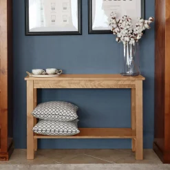 Toaletki I Konsole|inny Konsola z litego drewna PAOLA brzoza naturalna