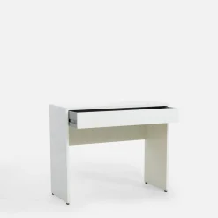 Toaletki I Konsole|inny Konsola z szufladą ESPRESSO biały połysk