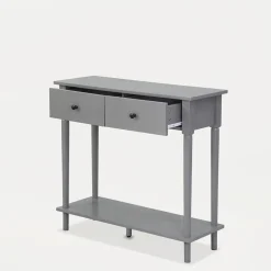 Toaletki I Konsole|inny Konsola z szufladami szara FRISTAL