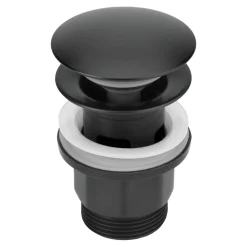 Deante Korek do umywalki bidetu z przelewem CLICK-CLACK czarny NHC N10P