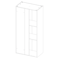 Korpusy|Qubik Korpus słupek narożny 100x214,6 grafit