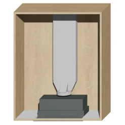 Qubik Korpus 80x98,5 dębowy z okapem ERA C IX/A/52