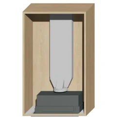 Qubik Korpus 60x98,5 dębowy z okapem ERA C IX/A/52