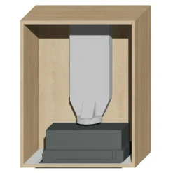 Korpusy|Qubik Korpus 60x77 dębowy z okapem ERA C IX/A/52