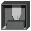 Korpusy|Qubik Korpus 60x60 grafitowy z okapem ERA C IX/A/52