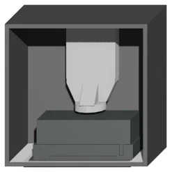 Korpusy|Qubik Korpus 60x60 grafitowy z okapem ERA C IX/A/52