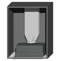 Korpusy|Qubik Korpus 60x77 grafitowy z okapem ERA C IX/A/52