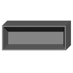 Korpusy|Qubik Korpus wiszący klapowy 100x38,5 grafitowy