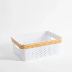 Pudełka I Pojemniki Do Przechowywania|Koszyki Dekoracyjne|inny Kosz do przechowywania biały 36x27x13,5 cm