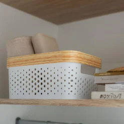 Pudełka I Pojemniki Do Przechowywania|Koszyki Dekoracyjne|inny Kosz do przechowywania biały 26,5x18x12,5 cm