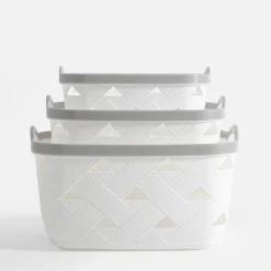 Pudełka I Pojemniki Do Przechowywania|Koszyki Dekoracyjne|inny Kosz do przechowywania biały 26x19,4x13,8 cm