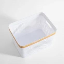 inny Kosz do przechowywania biały 36x27x24 cm