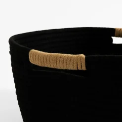 Pudełka I Pojemniki Do Przechowywania|Koszyki Dekoracyjne| Kosz do przechowywania czarny 32x28x15 cm