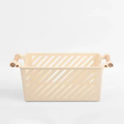Pudełka I Pojemniki Do Przechowywania|Koszyki Dekoracyjne|inny Kosz do przechowywania kremowy 33x13x13,5 cm