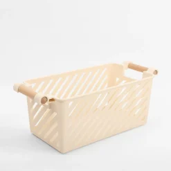Pudełka I Pojemniki Do Przechowywania|Koszyki Dekoracyjne|inny Kosz do przechowywania kremowy 33x13x13,5 cm