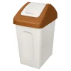 Kosz do segregacji odpadów z pokrywą brązową 25 l