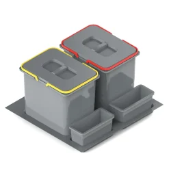 Kosze Do Segregacji Śmieci| Kosz do sortowania odpadów INSIDE 2x15l