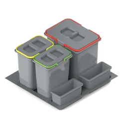 Kosze Do Segregacji Śmieci| Kosz do sortowania odpadów INSIDE 1x15l i 2x7l