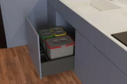 Kosze Do Segregacji Śmieci| Kosz do sortowania odpadów INSIDE 1x15l i 2x7l