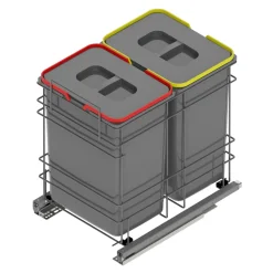 Kosze Do Segregacji Śmieci| Kosz do sortowania odpadów INSIDE 2x20l