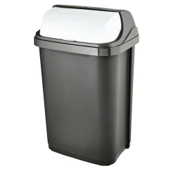 Kosze Na Śmieci|KEEEPER Kosz na śmieci grafitowy RASMUS 25 L