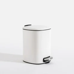 Kosze Na Śmieci|inny Kosz na śmieci z pedałem biały mat 5 l