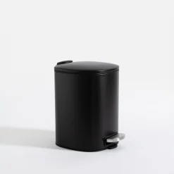 inny Kosz na śmieci z pedałem czarny mat 5 l