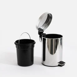 inny Kosz na śmieci z pedałem srebrny 3L