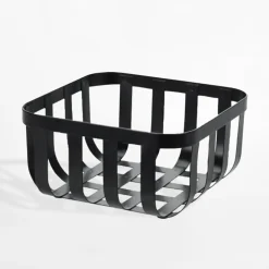 Miski, Patery I Półmiski|inny Kosz na owoce metalowy, czarny, 19x19 cm