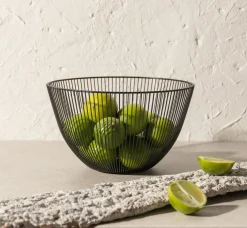 Miski, Patery I Półmiski|inny Kosz na owoce metalowy 25x14 cm