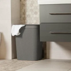 Kosze Na Pranie|Kosze Na Pranie|ROTHO Kosz na pranie szarobrązowy BRISEN 50 l